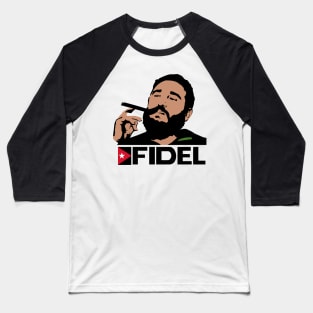 FIDEL CASTRO (Color) Baseball T-Shirt